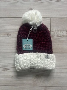 Animal Women Knitted Bobble Winter Hat Comfortable Fit Soft Knit Headwear PomPom - Picture 1 of 6