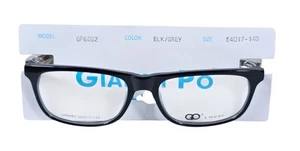 GIANNI PO WOMEN'S EYEGLASSES GP 6092 54-17 140 Black/gray NWT DEMO LENSES - Picture 1 of 16