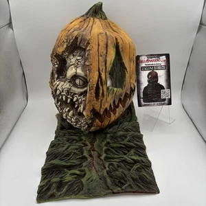 Zagone Studios Bad Ass Pumpkin Evil Gourd Skull Scary Halloween Handmade Mask - Picture 1 of 13
