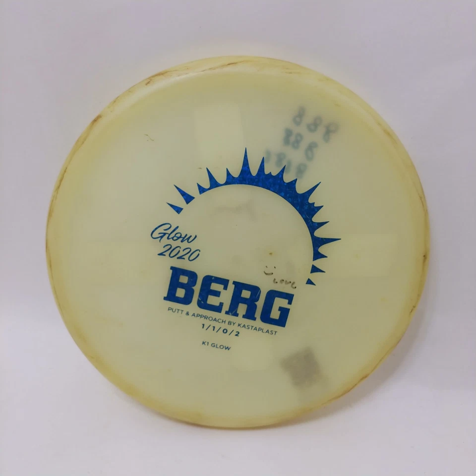 二手 Kastaplast K1 Glow Berg 2020 光盘高尔夫推杆贴纸重量 179G 墨水 — 第 1/4 张图片