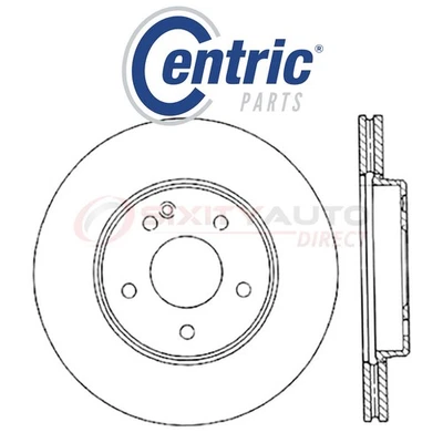 Centric C-TEK Disc Brake Rotor for 1997 Mercedes-Benz C230 2.2L 2.3L L4 - bm Foto 1 de 4