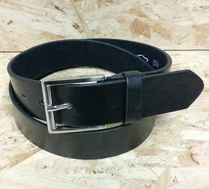 Herrn Gürtel GLATT Schwarz Jeansgürtel edel in alle Gr. L und XXL - Picture 1 of 2