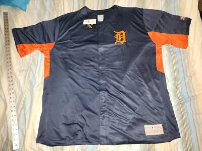 MIGUEL CABRERA #24 DETROIT TIGERS BLUE BASEBALL JERSEY 3XT 3XLARGE TALL NWT - Image 1 of 4