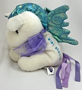Pfadfinder Sitzsack Plüsch Einhorn Glückwunsch zum Hochfliegen Mary Meyer 2000 - Bild 1 von 9