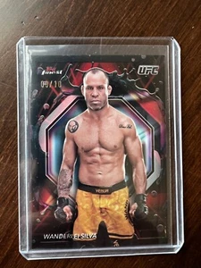 2024 Topps Finest UFC #207 Wanderlei Silva raro/10 rifrattore a vapore rosso/nero - Foto 1 di 2