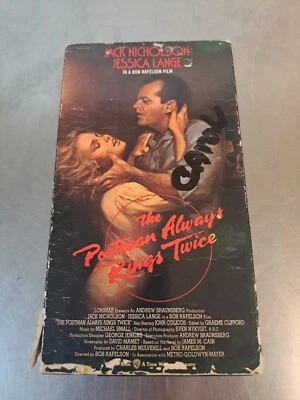 The Postman Always Rings Twice VHS 1981, 1990 Nicholson  — 第 1/4 张图片