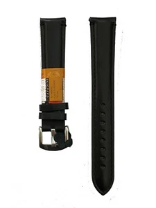 20mm Leather Watchband Cavadini, Extra Long, Blau-Braun-Schwarz-Weiss, Dark - Picture 1 of 6