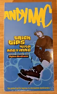Andy Mac: Trick Tips Andy Mac VHS Beginner & Intermediate Skateboarders Payless - Picture 1 of 6