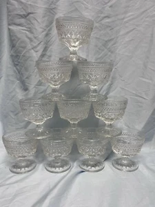 Anchor Hocking WEXFORD CLEAR 3-5/8" Champagne/ Sherbet Glass Set Of 10 - Picture 1 of 8