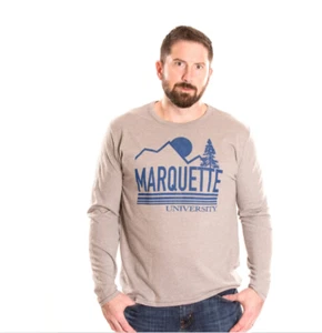 NCAA Marquette Golden Eagles Men's XXL Long Sleeve T Shirt 2XL Alma Mater - Picture 1 of 5