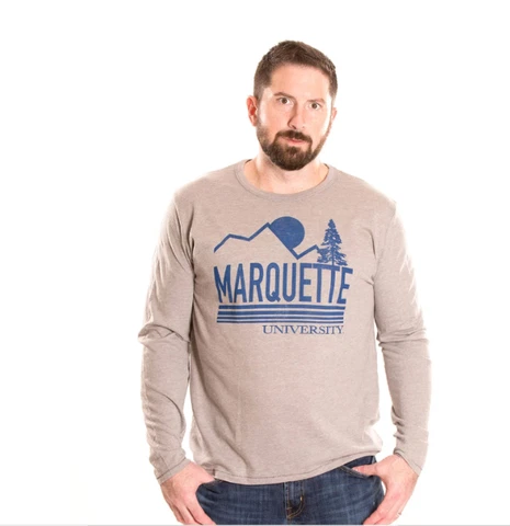 NCAA Marquette Golden Eagles Men's XXL Long Sleeve T Shirt 2XL  Alma Mater Cover