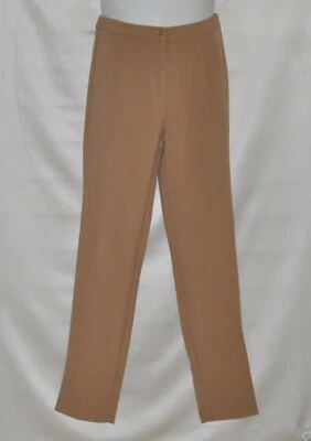 Linea by Louis Dell'Olio Regular Fly Front Tapered Leg Pants Size 8 Camel - Image 1 of 2