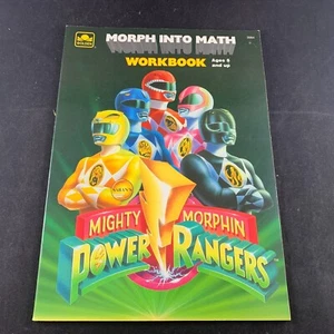 1994 MIGHTY MORPHIN POWER RANGERS MORPH INTO MATH COLORING WORKBOOK GOLDEN BOOKS - Imagen 1 de 5