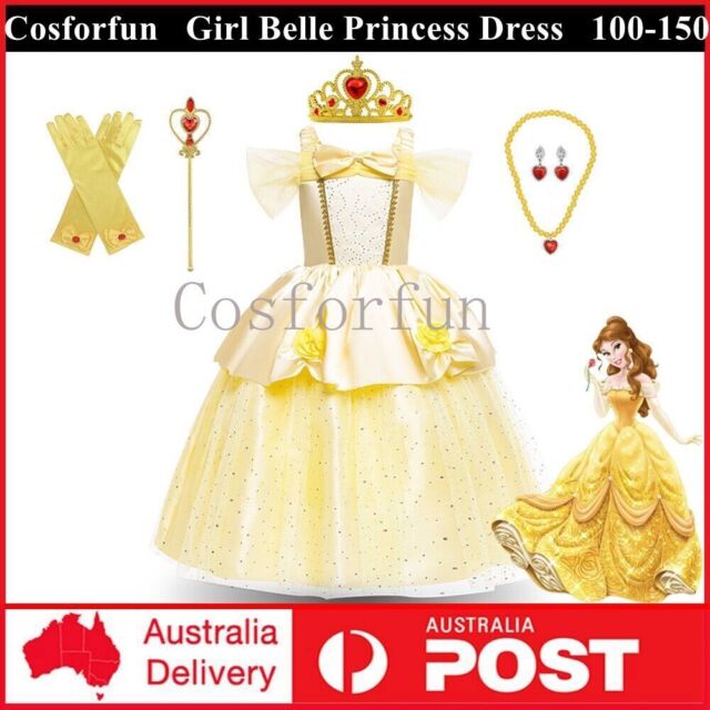 Acessórios de fantasia de princesa para meninas Acessórios de cosplay  Belle, Girls' Costumes (amarelo)