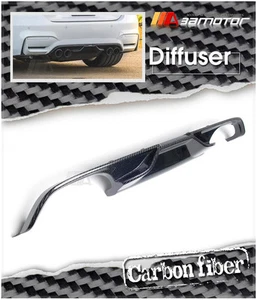 AK Style Carbon Fiber Rear Bumper Diffuser QUAD fit for BMW F80 M3 F82 F83 M4 - Picture 1 of 5
