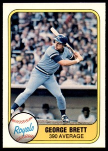 1981 Fleer #655a George Brett NM+ Royals