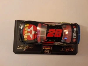 Racing Champions #28 Ford Texaco Havoline Dale Jarrett 1995 1:24 BANK with Stand - Picture 1 of 5