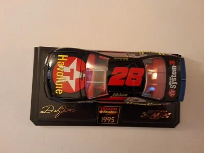 Racing Champions #28 Ford Texaco Havoline Dale Jarrett 1995 1:24 BANK with Stand - Image 1 of 4