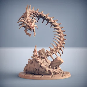 Riesige Untote Skelett Schlange Naga - Artisan Guild Fantasy Dungeons & Dragons Mini - Bild 1 von 2