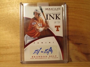 2015 Immaculate Collection Collegiate Ink Red #10 Brandon Gürtel 16/25 - Bild 1 von 2