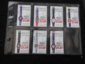 ONE COMPLETE SET OF SEVEN CIGARETTE CARD INSERTS SILK CUT WATCH OFFER - Picture 1 of 1