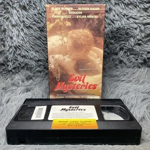 Evil Mysteries VHS Tape 1991 NE Video Rutger Hauer Sylvia Kristal Thriller - Picture 1 of 8