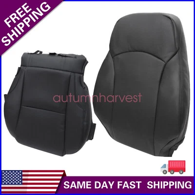 For 2006 2007 2008 Lexus IS250 IS350 Passenger Bottom & Top Leather Cover Black - Image 1 of 4