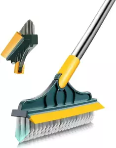 2 in 1 Floor Brush Scrubber with Long Handle Grout Brush 2023 New Upgrade Scrape - Picture 1 of 12