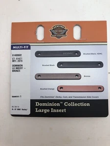 OEM HARLEY DAVIDSON Dominion collection large insert bronze Derby Transmission - Picture 1 of 4