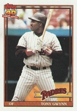 1991 Bowman Tony Gwynn 180 San Diego Padres.
