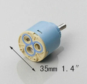 35MM Ceramic Disc Cartridge Faucet Accessories Faucet Tap Mixer Valve Flat - Picture 1 of 2