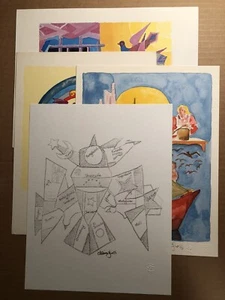 4 Diff. Gráficos artísticos de las Naciones Unidas (WFUNA) de Chaim Gross - 1973, 1980, 1984 - Imagen 1 de 13