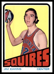 1972-73 Topps Basketball Jim Eakins (B) Virginia Squires #213