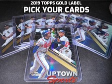 2019 Topps Gold Label Baseball Cards - ALL CLASS 1 CARDS - Pick your cards