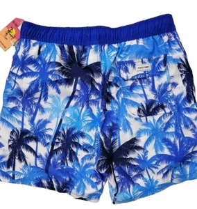 The Endless Summer Mens Swim Shorts Trunks 2XL, Blue Palm Tree Floral Beach - Picture 1 of 5