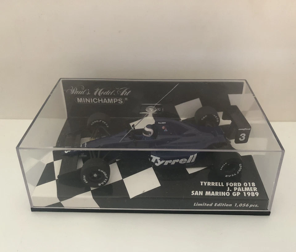 1:43 F1 Minichamps Tyrrell Ford 018 1989 J Palmer Formula No Spark - Immagine 1 di 1