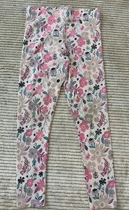 Cynthia Rowley White Floral Leggings Girls Size 7 - Picture 1 of 3