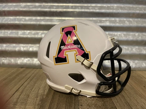 Custom Appalachian State Mountaineers (Breast Cancer) Speed Mini Helmet Cover
