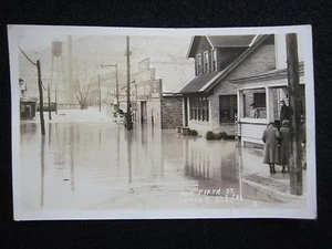 March 18, 1936 Flood Apollo PA North Fifth Street RPPC Real Photo Postcard - Picture 1 of 2