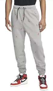NIKE Air Jordan Fleece Jogger SweatPants All Over Print Size Medium - Picture 1 of 5