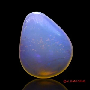 Natural Fire Opal Gemstone 2.00 Cts Pear Astrology Cabochon Australia 12x9x3 mm - Picture 1 of 11