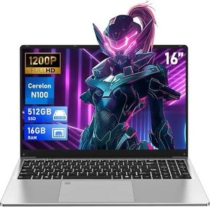 💚COMPUTER NOTEBOOK 16" PC PORTATILE 16GB RAM DDR4 512SSD WIFI HDMI WINDOWS 11 - Foto 1 di 12