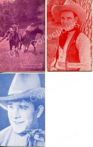 BUDDY ROOSEVELT-ARCADE CARD LOT-SMOKING GUNS-1920 G