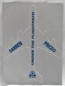 DARREN PRICE - UNDER THE FLIGHTPATH - NOVEMUTE - PROMO STICKER - HARD TO FIND - Picture 1 of 2