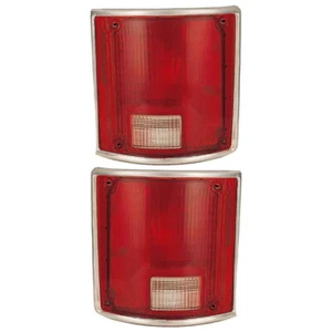Pair of Tail Light Lens Fits Chevrolet R3500 Scottsdale 7.4L 1989 By GM2801122 - Picture 1 of 3