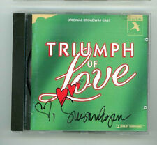 TRIUMPH OF LOVE Original Broadway Cast. Susan Egan Signed =EXC+ CD=