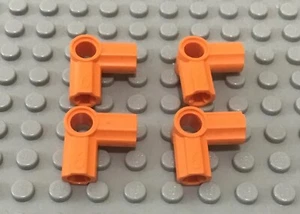 LEGO 4 Orange Technic, Axle and Pin Connector Angled #6 - 90 degrees, Part 32014 - Picture 1 of 1