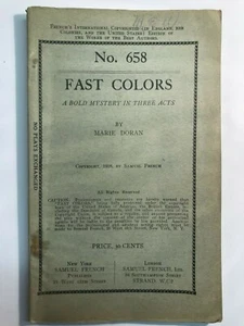 Schnelle Farben von Marie Doran... Vintage Spielbuch von 1928 SCHÖN!!! - Bild 1 von 6