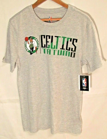 Boston Celtics Shirt Mens Medium NBA Jason Tatum Gray A1 Cover