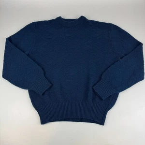 Vintage Royal North Mills Mens Size XL Sweater Orlon Blue Knit Pullover Made USA - Picture 1 of 6